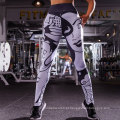 Calças de moletom com padrões engraçados de cintura alta com estampa personalizada e leggings de fitness para mulheres